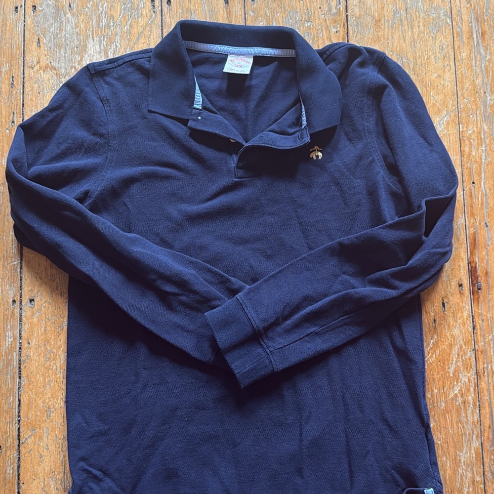 Brooks Brothers Navy Long Sleeve Polo Shirt
